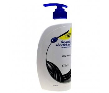 HEAD AND SHOULDERS ANTI DANDRUFF SILKY BLACK SHAMPOO